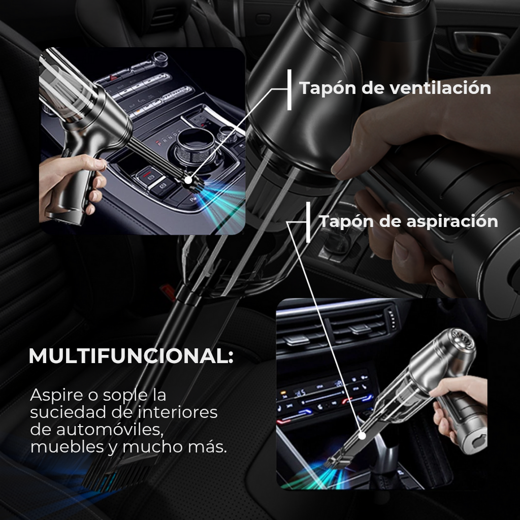ASPIRADORA CLEANMAX™ + 4 ACCESORIOS EXCLUSIVOS - (REGALO EXCLUSIVO + ENVÍO GRATIS HASTA LAS 23:59)