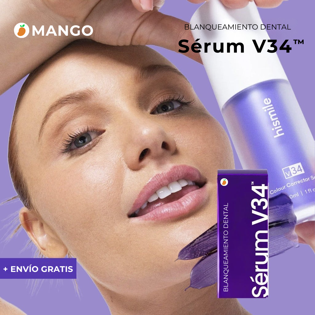 Blanqueamiento Dental Premium - Sérum V34™ + Regalo (Últimas Unidades)