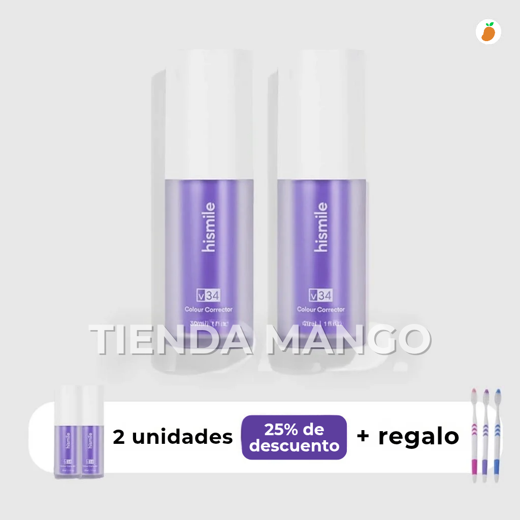 Blanqueamiento Dental Premium - Sérum V34™ + Regalo (Últimas Unidades)
