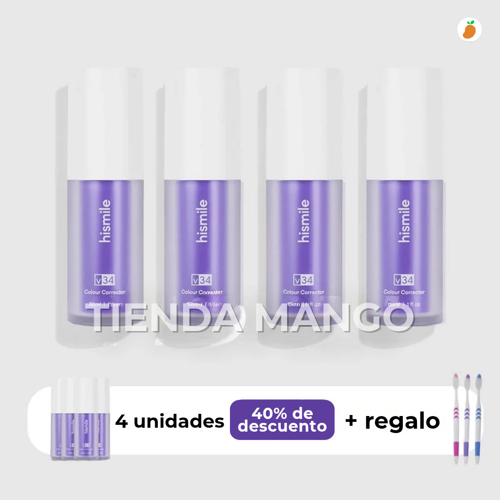 Blanqueamiento Dental Premium - Sérum V34™ + Regalo (Últimas Unidades)