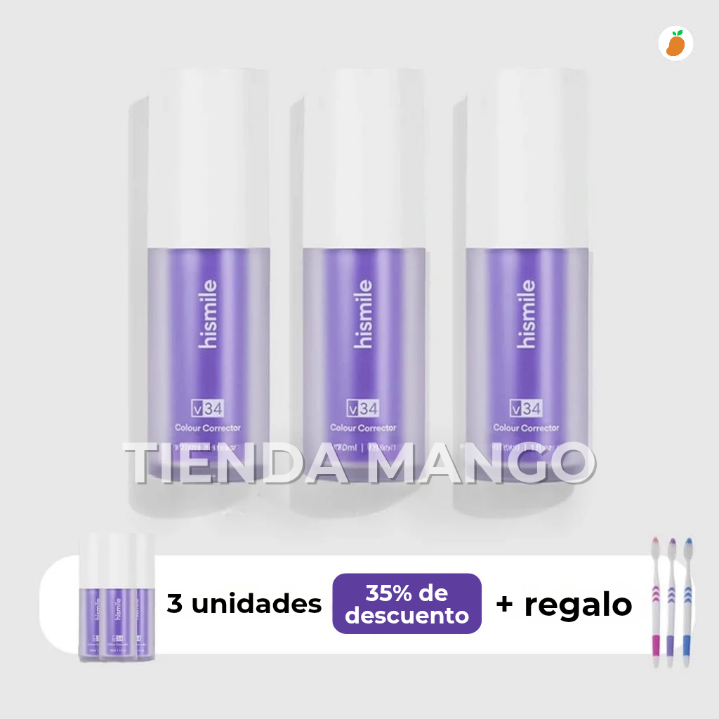 Blanqueamiento Dental Premium - Sérum V34™ + Regalo (Últimas Unidades)