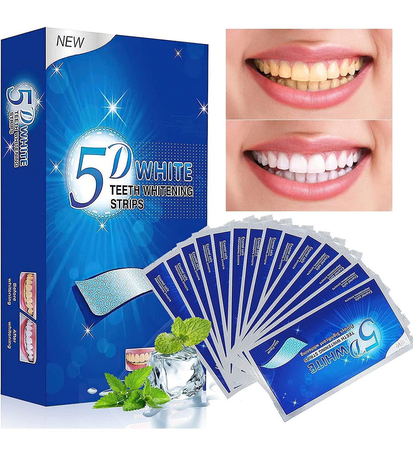 (COMPRA 7 PARCHES Y LLEVA 14) Adhesivo dental Sorrisus White Premium® 5D + Regalos y Envio Gratís!