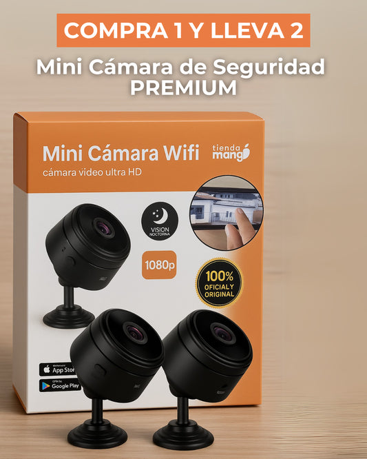 (COMPRA 1 Y LLEVA 2!) Mini Cámara de Seguridad PREMIUM - Mango Vision™ [1080P ULTRA HD]
