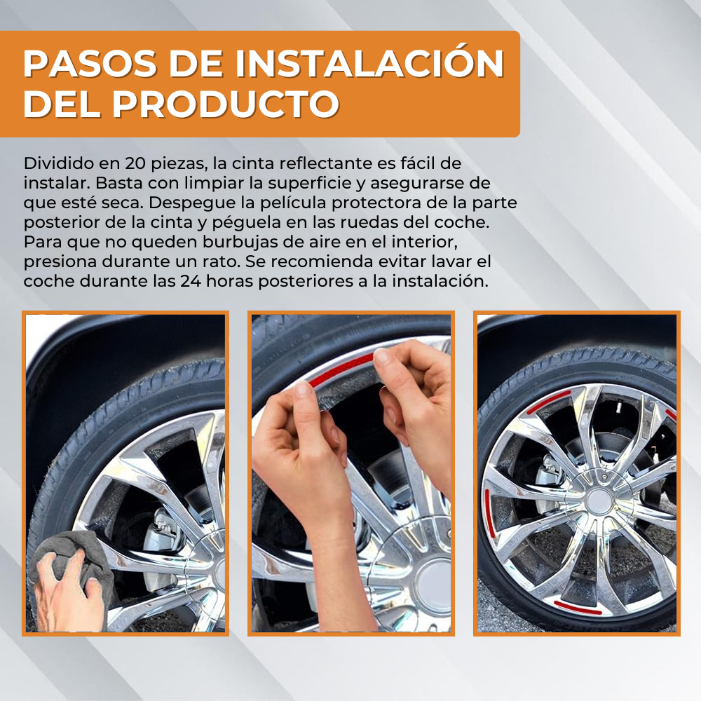 (COMPRA 10 LLEVA 20!!!) Mango Reflex™ - Cintas Reflectantes para Ruedas + Envío Gratuito y Garantía Extendida!!