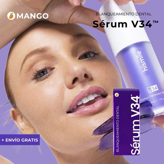 Blanqueamiento Dental Premium - Sérum V34™ + Regalo (Últimas Unidades)