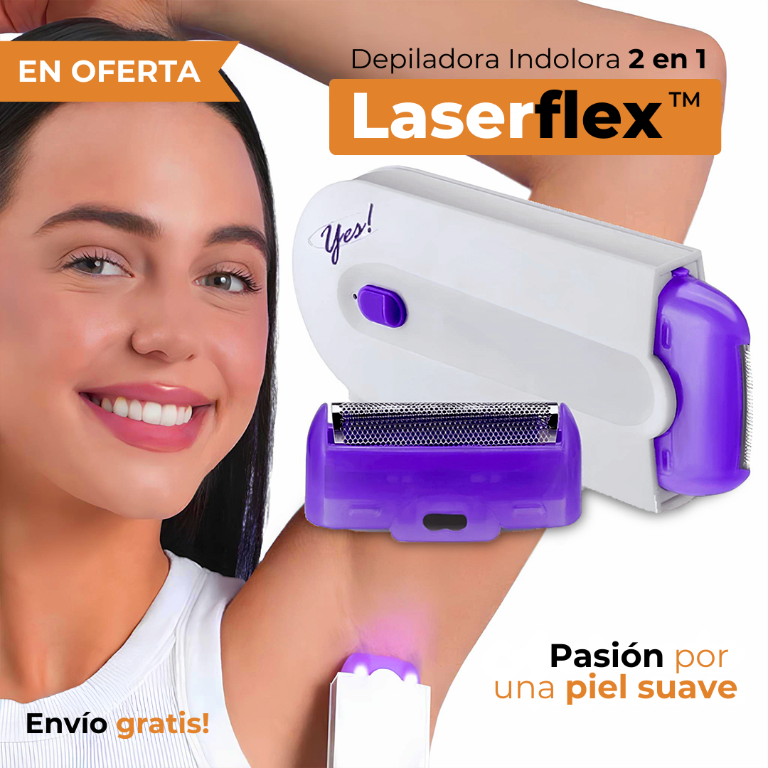 [COMPRA 1 LEVA 2] Depiladora Indolora 2 en 1 - LaserFlex + Envío Gratís!
