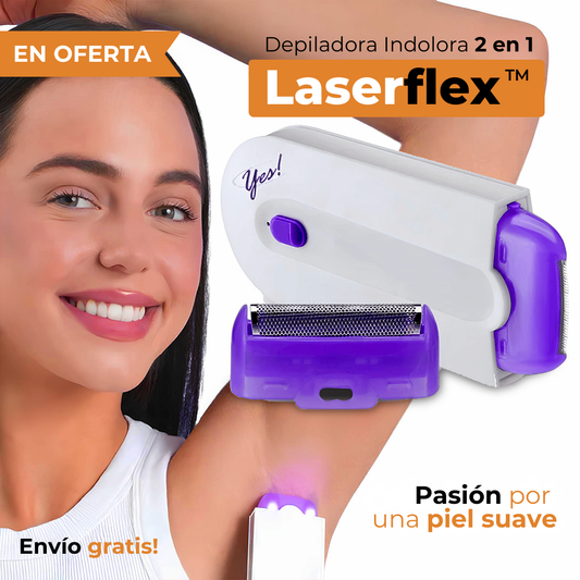 [COMPRA 1 LEVA 2] Depiladora Indolora 2 en 1 - LaserFlex + Envío Gratís!