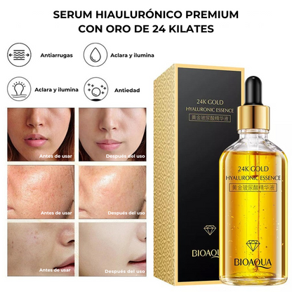 Serum rejuvenecedor premium oro puro + 24 Parches de Ojeras GRATÍS (SOLO HOY HASTA 23:59PM!!!!)