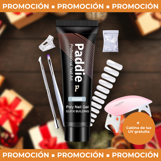 (COMPRA 3 Y LLEVA 7!!) Kit de uñas Polygel Profesional + Cabina UV de REGALO!
